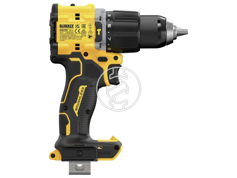 DeWalt DCD799NT akkus fúrócsavarozó tokmányos