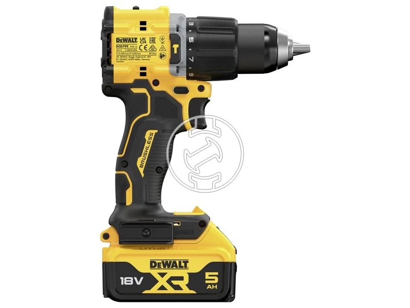 DeWalt DCD799P2T akkus fúrócsavarozó tokmányos