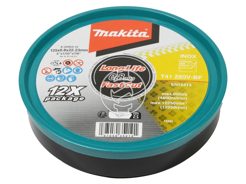 Makita Inox vágókorong 125x0,8 mm 12 db