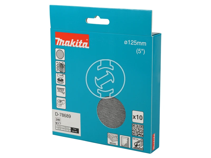Makita tépőzáras csiszolóháló rezgőcsiszolóhoz D 125mm A240 10db