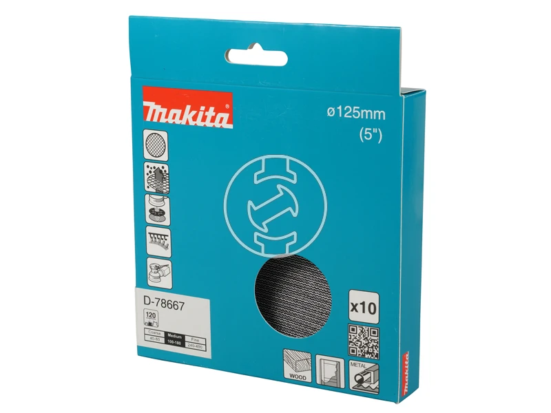 Makita tépőzáras csiszolóháló rezgőcsiszolóhoz D 125mm A120 10db