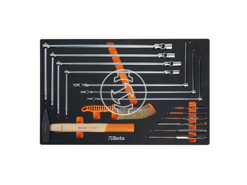 7 fiókos, 223 darabos szerszámkészlettel AUTÓIPARI karbantartáshoz