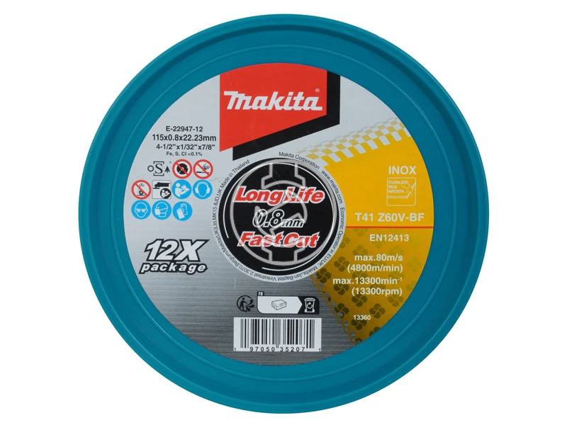 Makita Inox vágókorong 115x0,8 mm 12 db