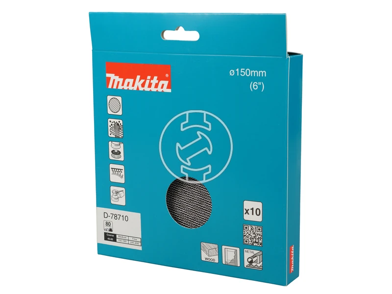Makita tépőzáras csiszolóháló rezgőcsiszolóhoz D 150mm A80 10db