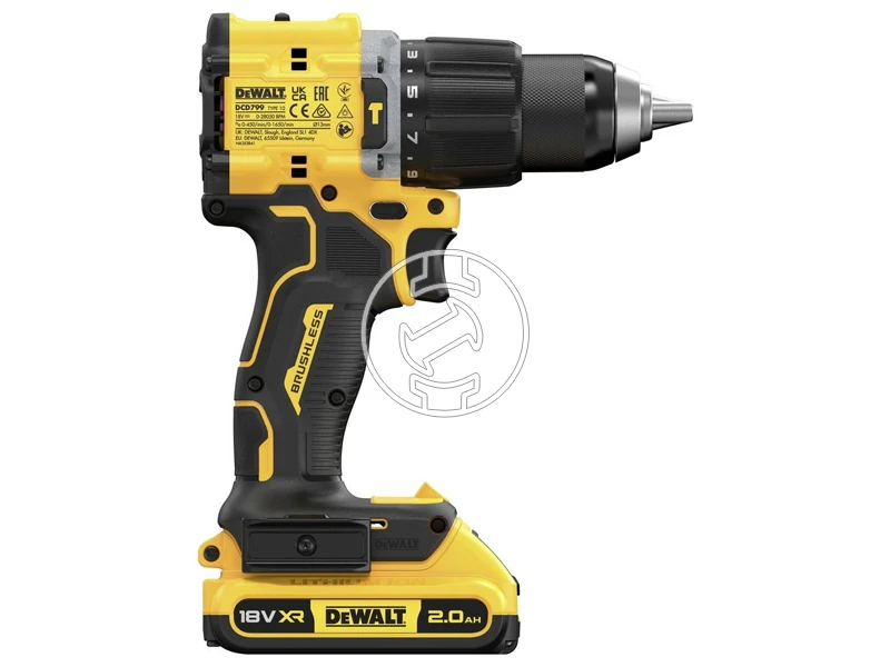 DeWalt DCD799D2T akkus fúrócsavarozó tokmányos