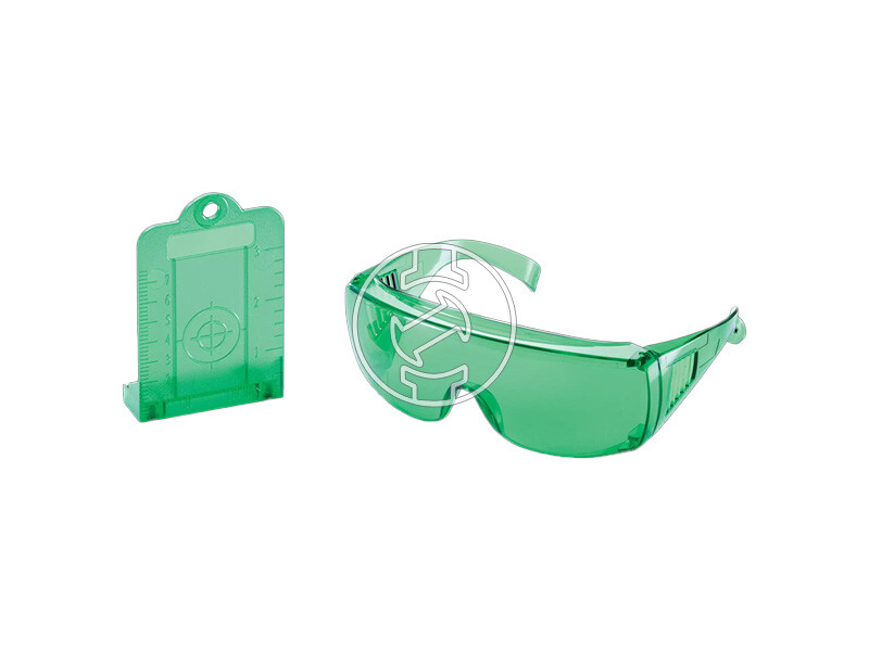 Flex zöld lézercéltábla és lézerszemüveg