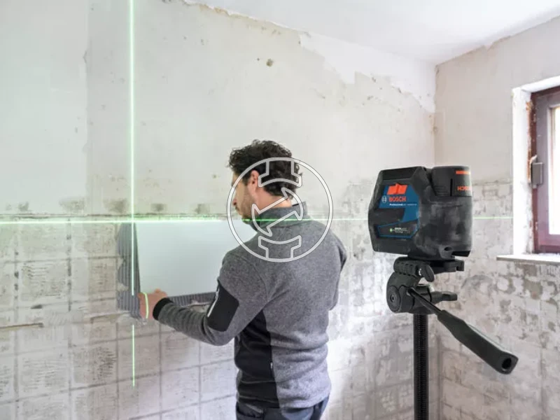 Bosch GCL 12V-50-22 CG pont- és vonallézer RM20 + 1x2Ah + GAL 12V-40 + L-Boxx