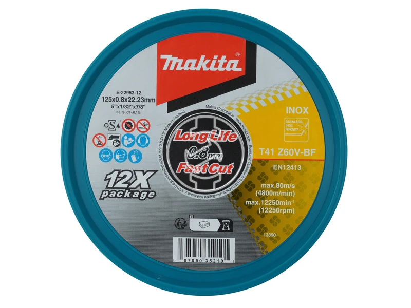 Makita Inox vágókorong 125x0,8 mm 12 db