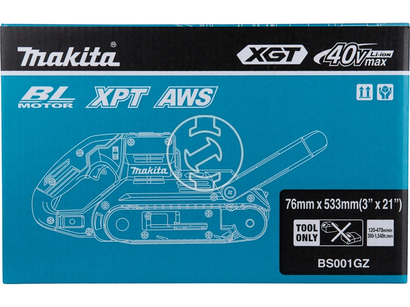 Makita BS001GZ akkus szalagcsiszoló