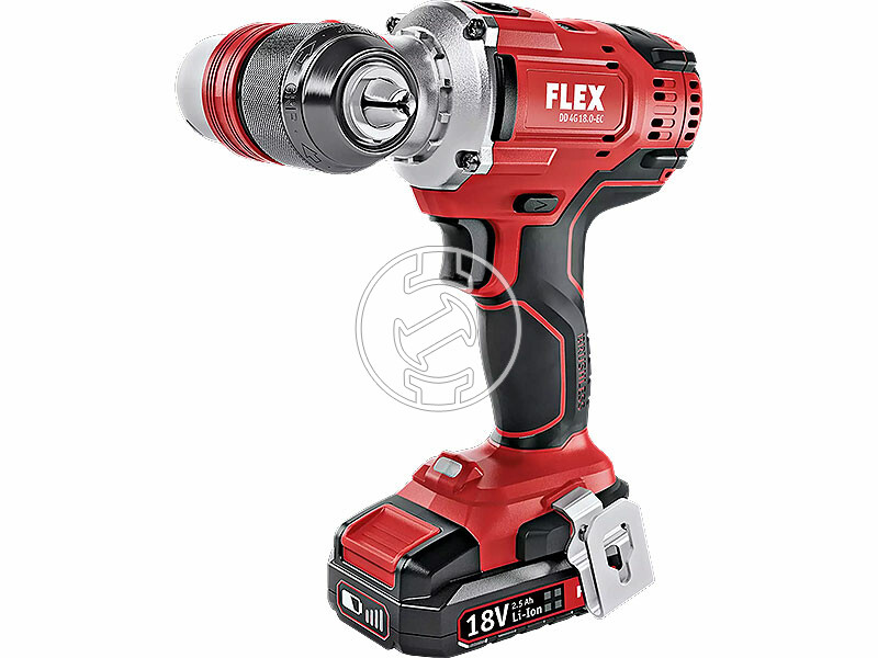 Flex DD 4G 18.0-EC/5.0 akkus fúrócsavarozó tokmányos 18 V | 64 Nm | Szénkefementes | 2 x 5 Ah akku + töltő | L-Boxx-ban