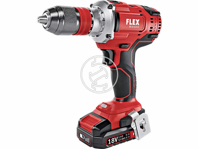Flex DD 4G 18.0-EC/5.0 akkus fúrócsavarozó tokmányos 18 V | 64 Nm | Szénkefementes | 2 x 5 Ah akku + töltő | L-Boxx-ban