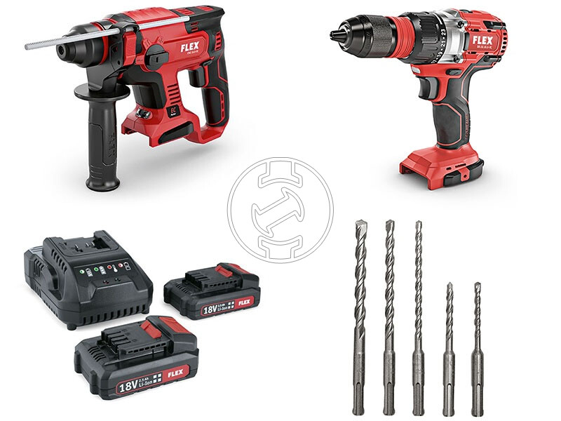 Flex CHE 18.0-EC + DD 2G 18.0-EC gépcsomag