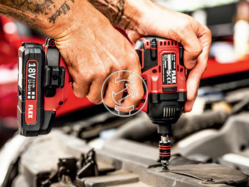 Flex IW 1/2 inch 18.0-EC C akkus ütvecsavarozó kartondobozban