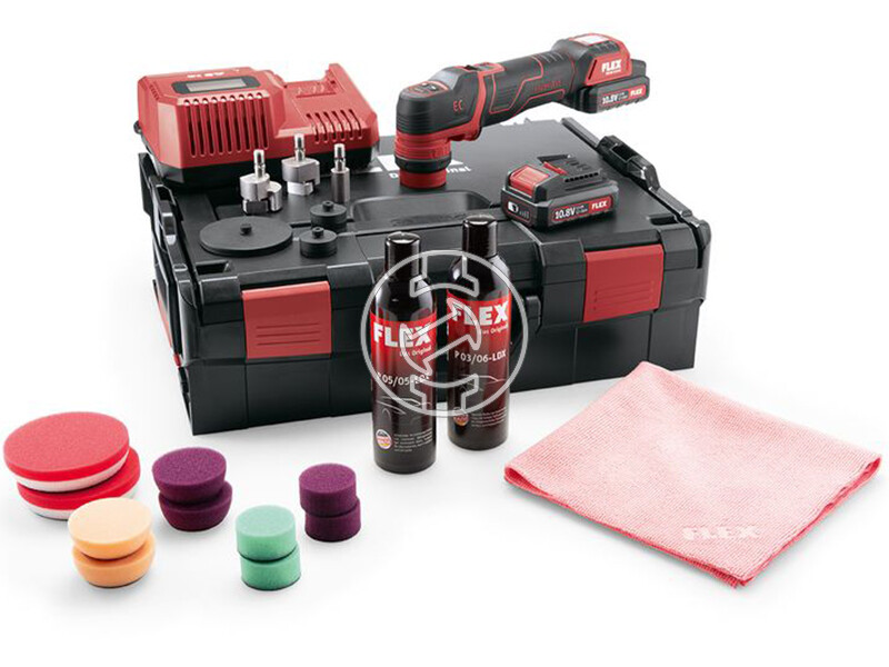 Flex PXE 80 10.8-EC/2.5 P-Set akkus polírozógép