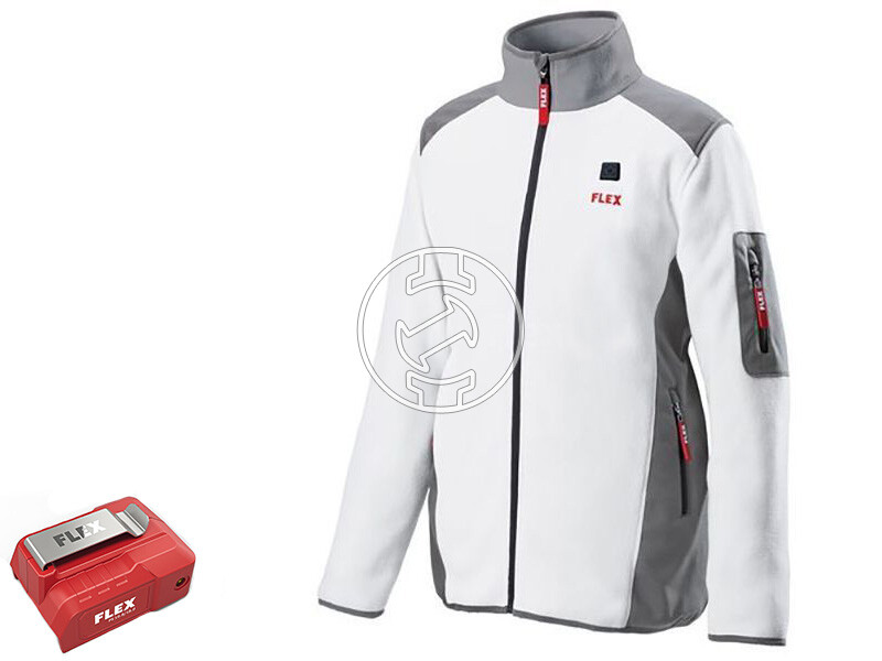 Flex TF White 10.8/18.0 XL Men fűthető kabát + PS 10.8/18.0 átalakító