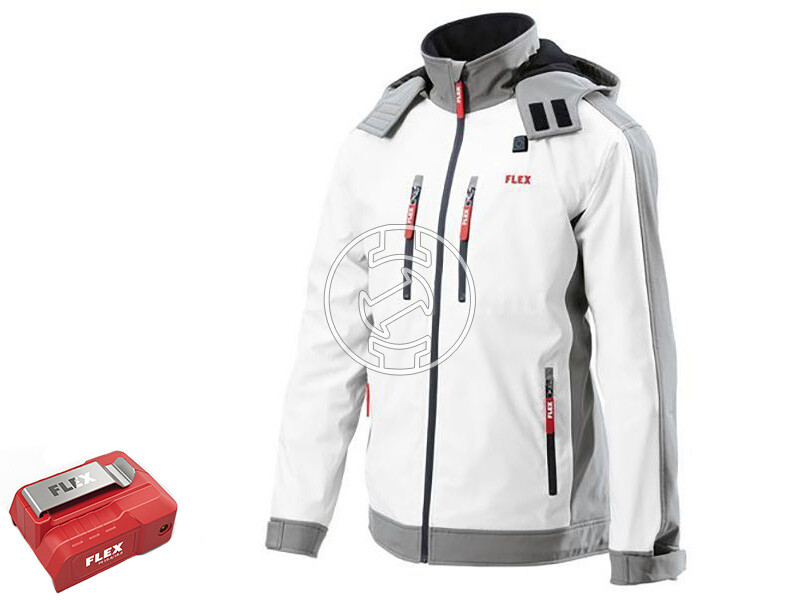 Flex TJ White 10.8/18.0 L Lady fűthető kabát + PS 10.8/18.0 átalakító