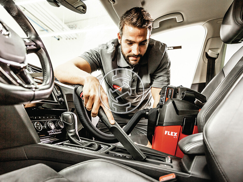 Flex VC 6 L MC 18.0/5.0 Set akkus porszívó szállító alappal