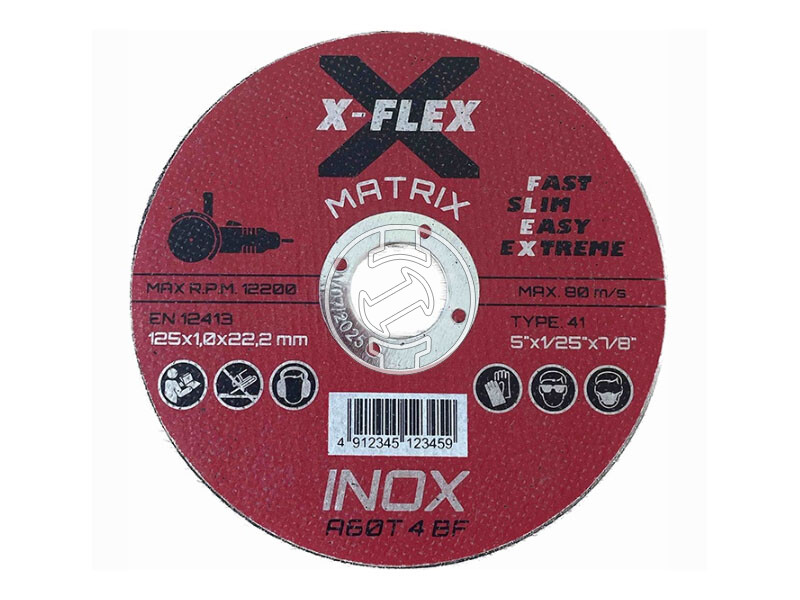 X-FLEX MATRIX 125 X 1.0, 125 mm-es INOX vágókorong