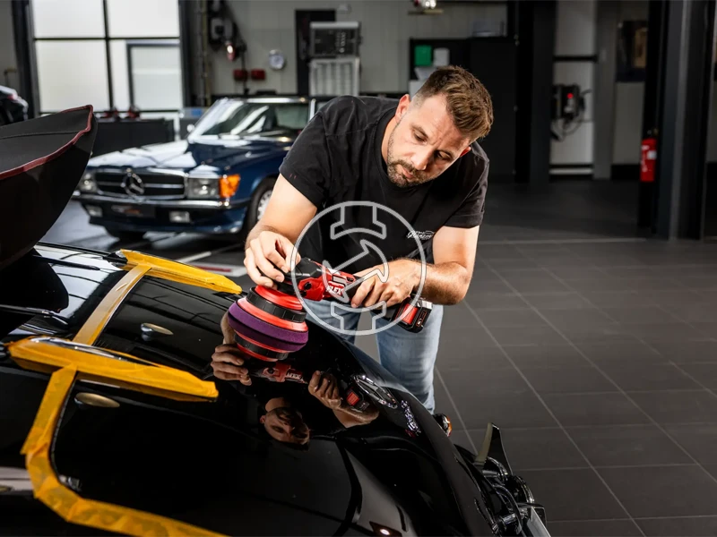 Flex XCE 8 150 18-EC Set akkus polírozógép 18 V | 150 mm | Szénkefementes | 2 x 5 Ah akku + töltő | Kartondobozban