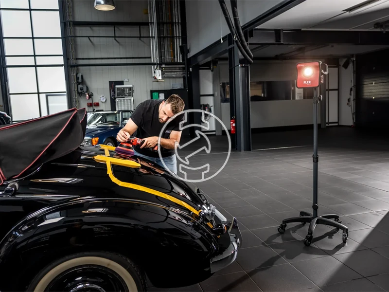 Flex XCE 8 150 18-EC Set akkus polírozógép 18 V | 150 mm | Szénkefementes | 2 x 5 Ah akku + töltő | Kartondobozban