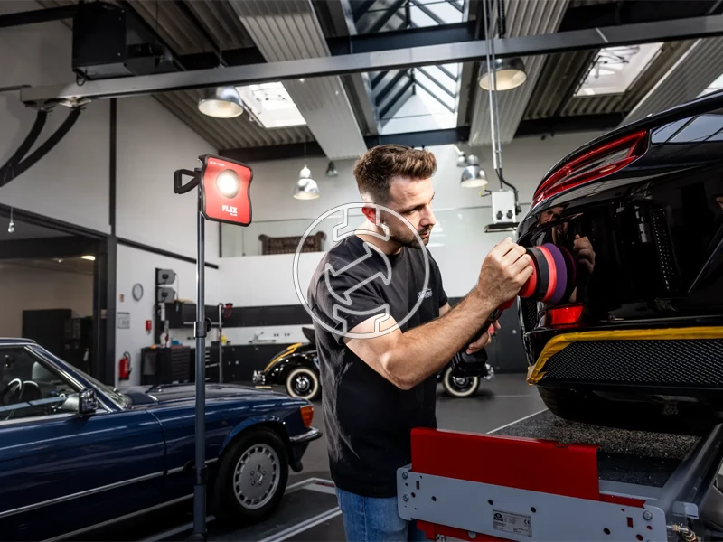 Flex XCE 8 150 18-EC Set akkus polírozógép 18 V | 150 mm | Szénkefementes | 2 x 5 Ah akku + töltő | Kartondobozban