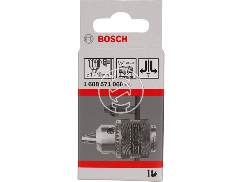 Fogaskoszorús fúrótokmány ütvefúrókhoz 1 – 10 mm, 1/2 - 20 UNF