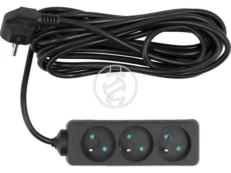 Kép: Foldelt hosszabbito eloszto 3 aljzat 5 m.webp