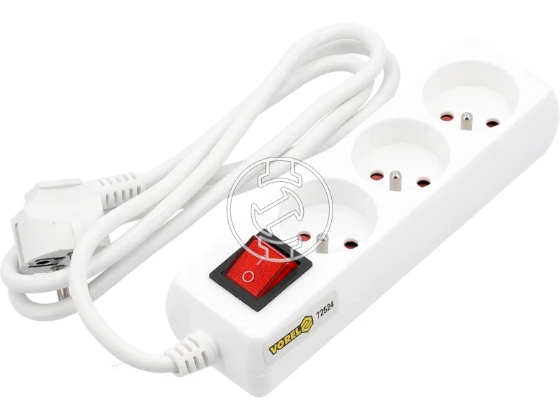 Kép: Foldelt hosszabbito eloszto 3 aljzatos kapcsolos 15 m.webp