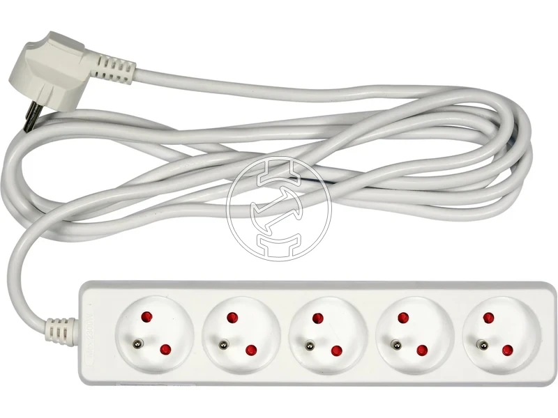 Kép: Foldelt hosszabbito eloszto 5 aljzat 3 m.webp