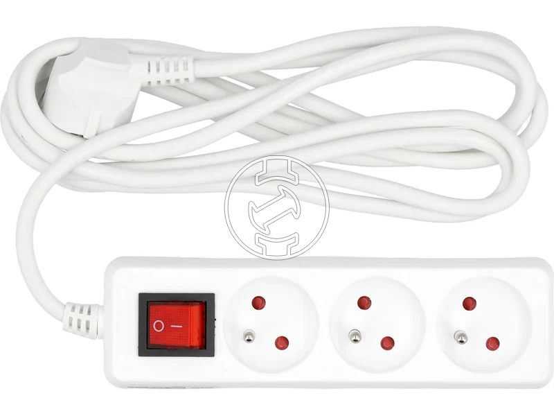 Kép: Foldelt kapcsolos hosszabbito eloszto 3 aljzatos 3 m.webp