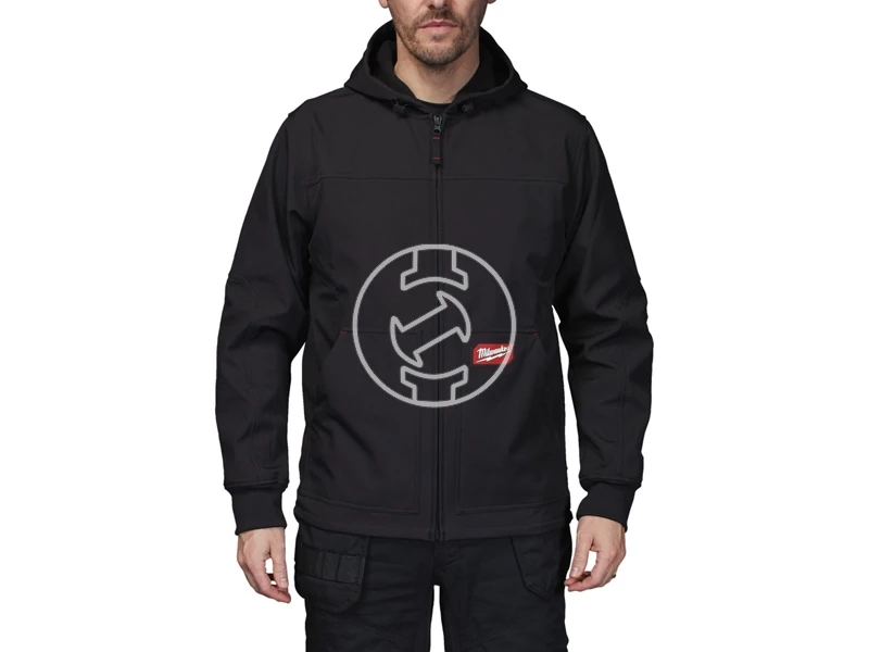 Freeflex Softshell kapucnis dzseki fekete XL