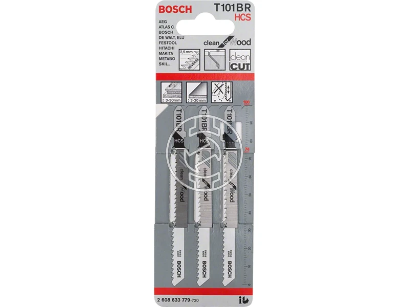 Bosch T101BR dekopír fűrészlap 3 db