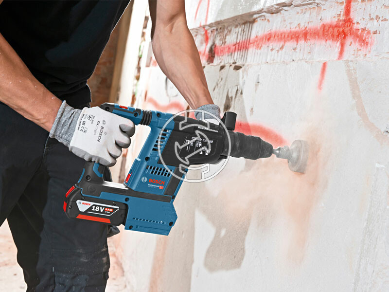 Bosch GBH 18V-26 + GDX 18V-200 C + GWS 18V-10 akkus fúrókalapács