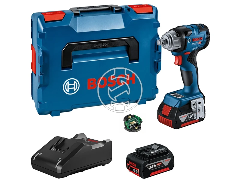 Bosch GDR 18V-220 C akkus ütvecsavarozó bitbefogással + 2 x 5,0Ah; GAL 18V-40; CoMo; L-Boxx