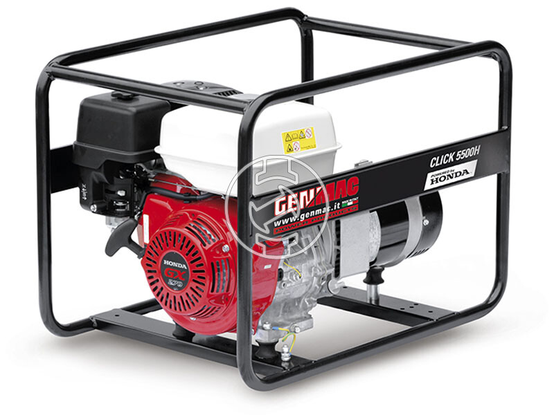 Genmac Click G5500HO benzines háromfázisú aggregátor