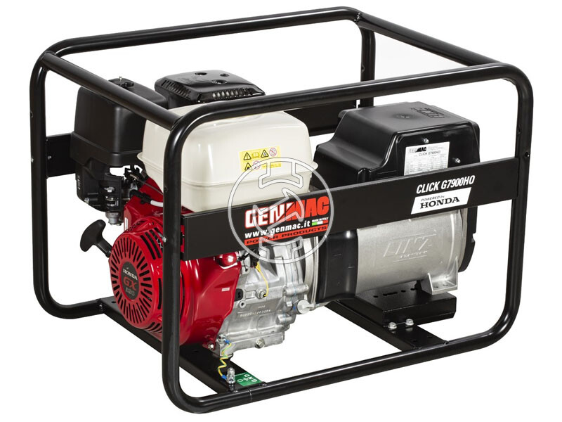 Genmac Click G7900HO benzines háromfázisú aggregátor
