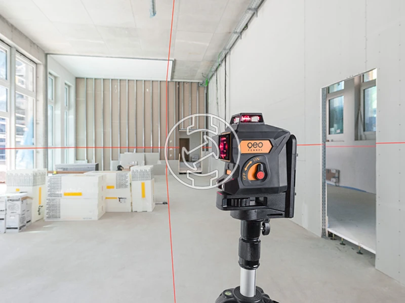 Geo-Fennel Geo6X SP Piros vonallézer Hatósugár jelfogóval: 0 - 60 m | 4 x elem | Kofferben