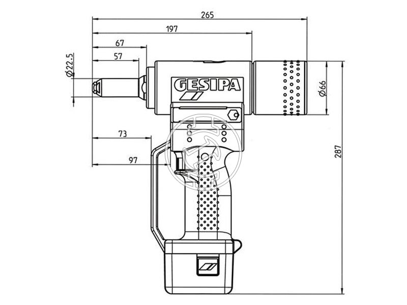 GESIPA Accubird 14,4 V akkus popszegecselő