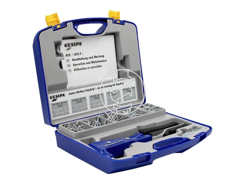 Gesipa NTX Junior kézi popszegecselő készlet 5 típus PolyGrip