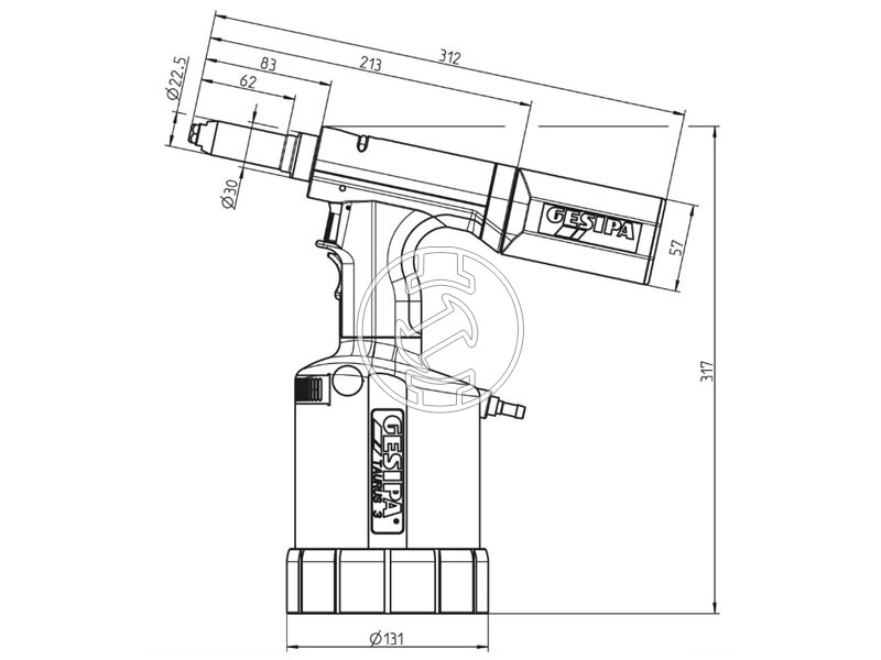 GESIPA Taurus 3 levegős popszegecselő 18kN
