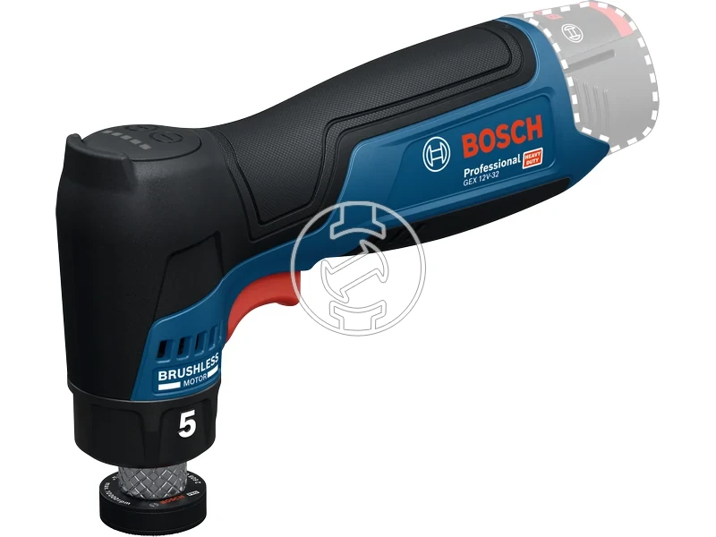 Kép: GEX 12V-32 Akkus excentercsiszolo akku es tolto nelkul kartondobozban.webp