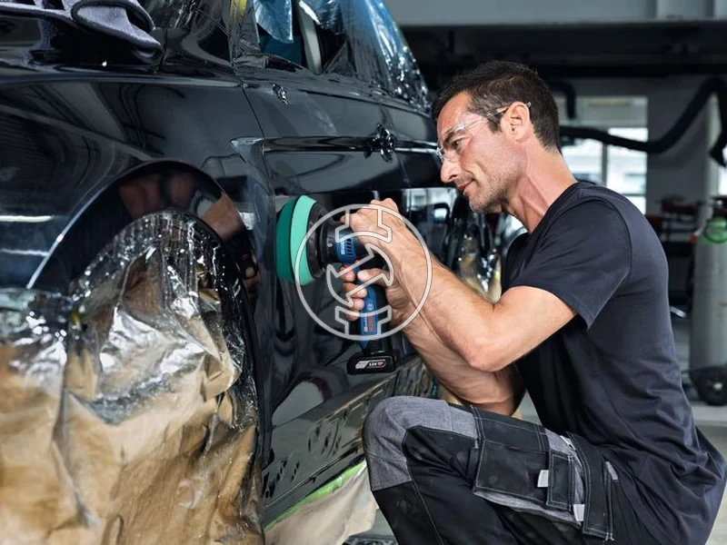 Kép: GPX 12V-125 Akkus Polirozo akku es tolto nelkul kartondobozban.webp