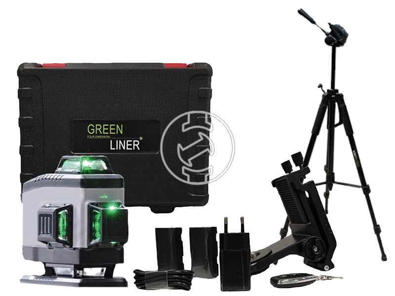 Green Liner 4D vonallézer kofferben, konzollal, távirányítóval, XL álvánnyal