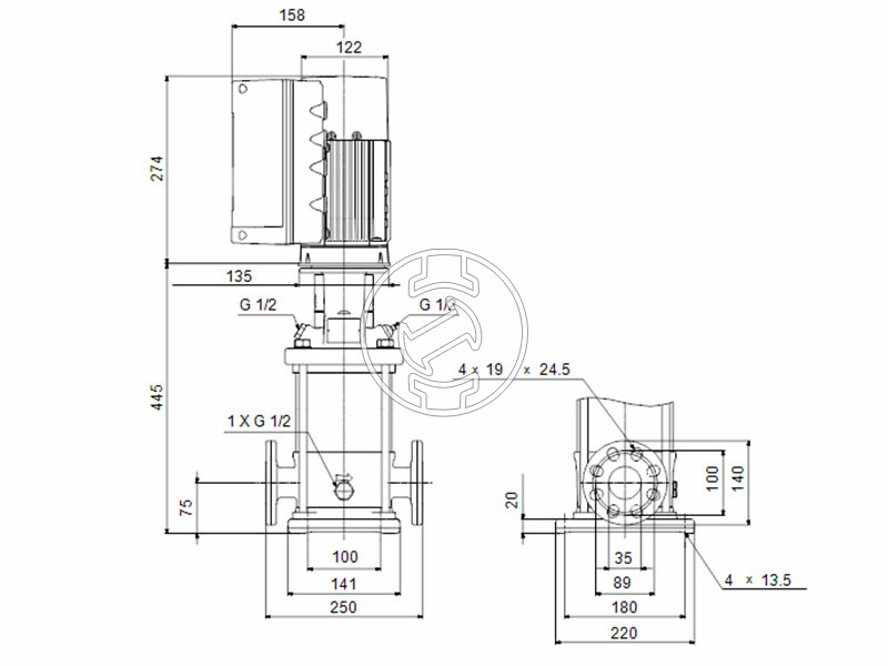 Grundfos CRE 3-11 A-FGJ-A-E-HQQE nyomásfokozó szivattyú