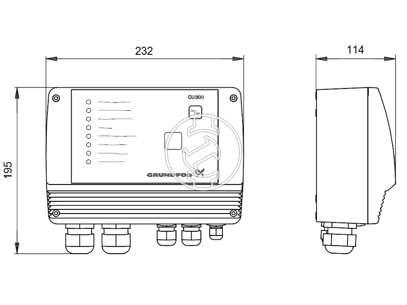 Grundfos CU300 SQE nyomásvezérlő csőbúvárszivattyúho