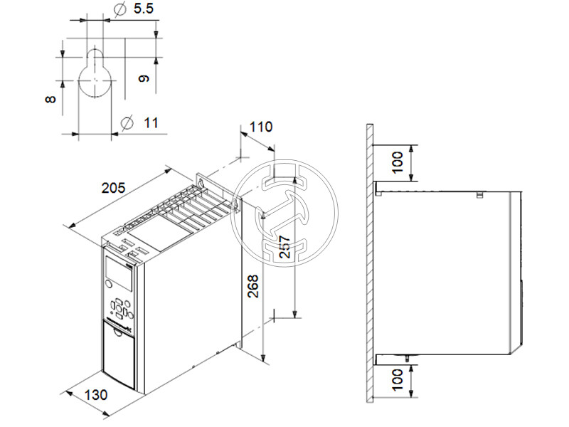 Grundfos CUE 3X380-500V frekvenciaváltó szivattyúhoz