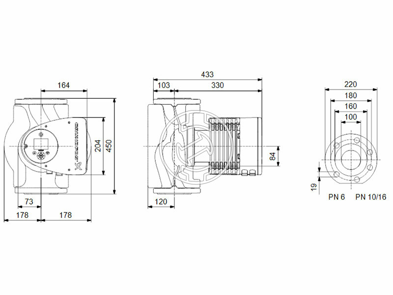 Grundfos MAGNA3 100-100 F 450 PN16 keringető szivattyú