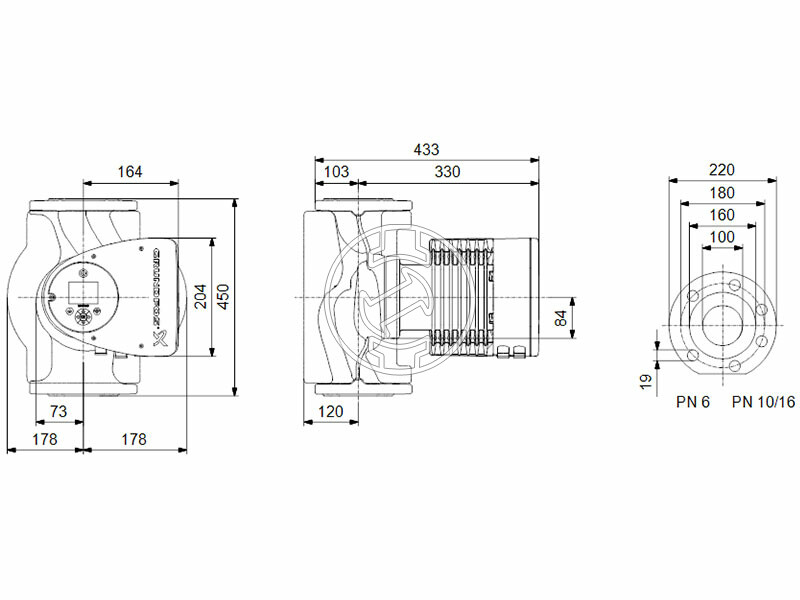 Grundfos MAGNA3 100-120 F 450 PN10 keringető szivattyú