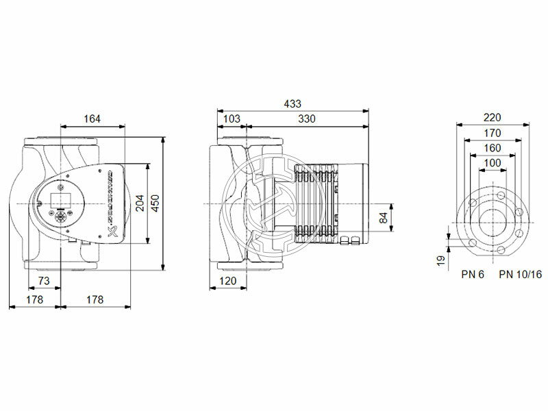 Grundfos MAGNA3 100-60 F 450 PN6 keringető szivattyú