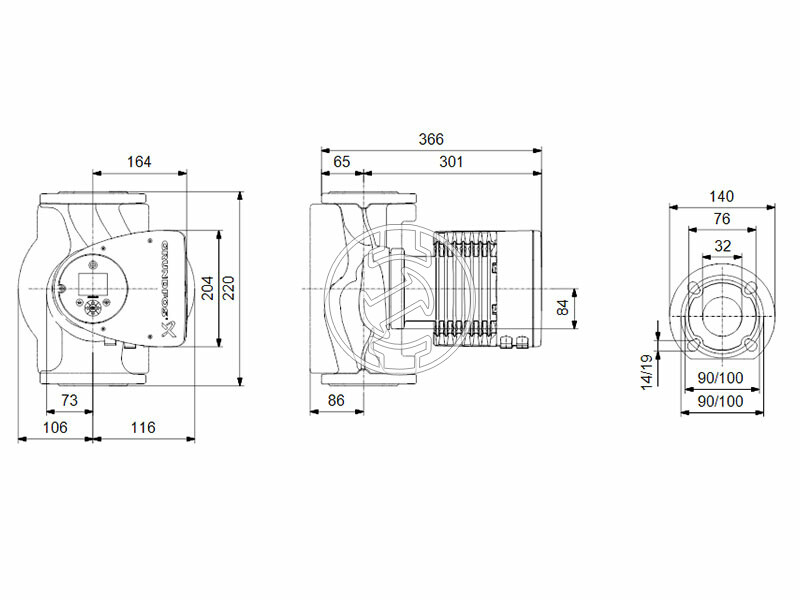Grundfos MAGNA3 32-120 F N 220 PN6/10 keringető szivattyú